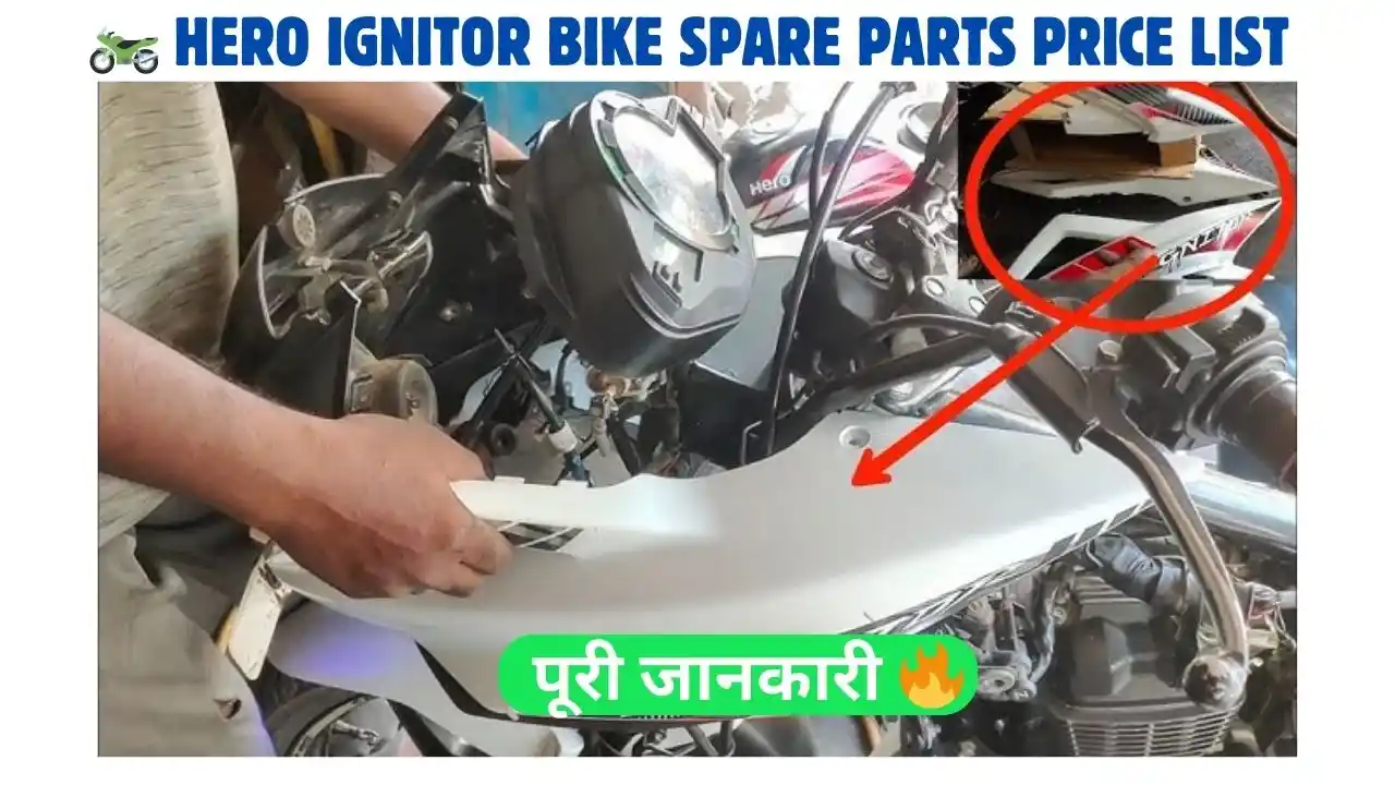 hero ignitor bike spare parts price list​