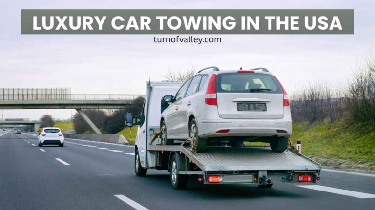 luxury car towing
