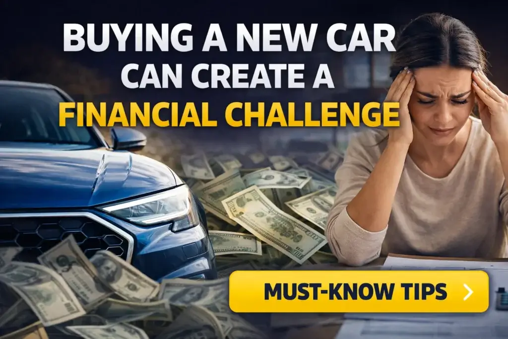 buying a new car can create a financial challenge because