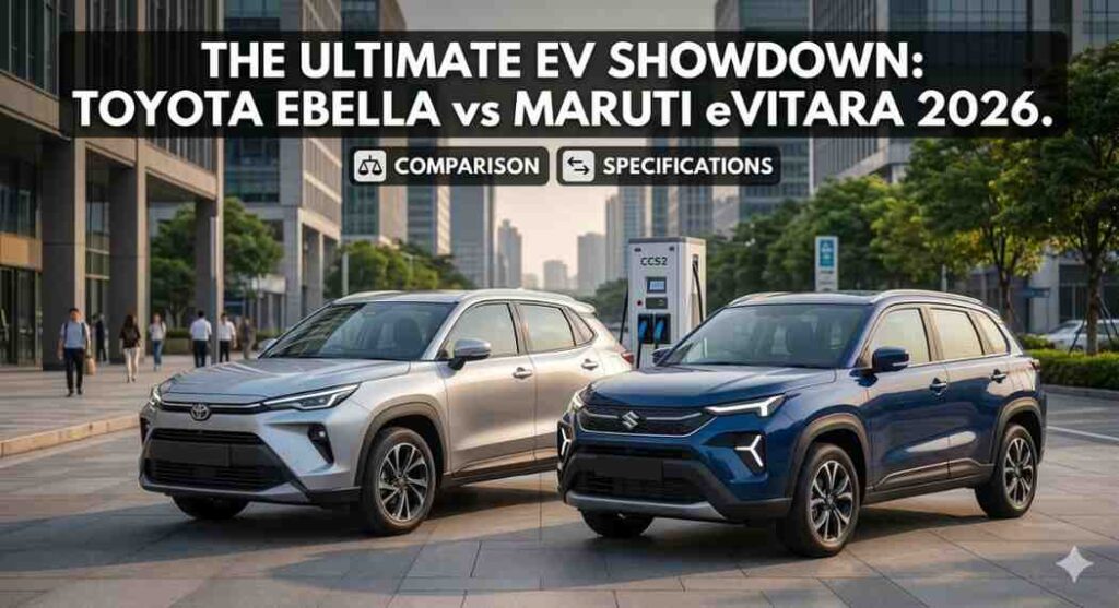 Toyota Urban Cruiser Ebella vs Maruti eVitara Comparison