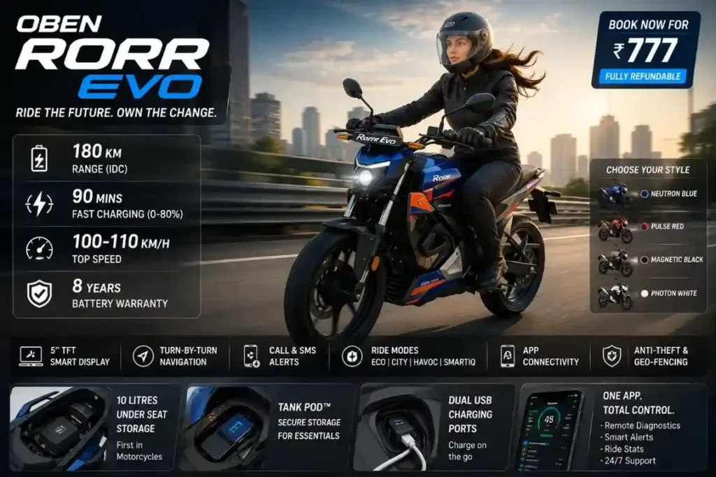oben rorr evo motorcycle full details